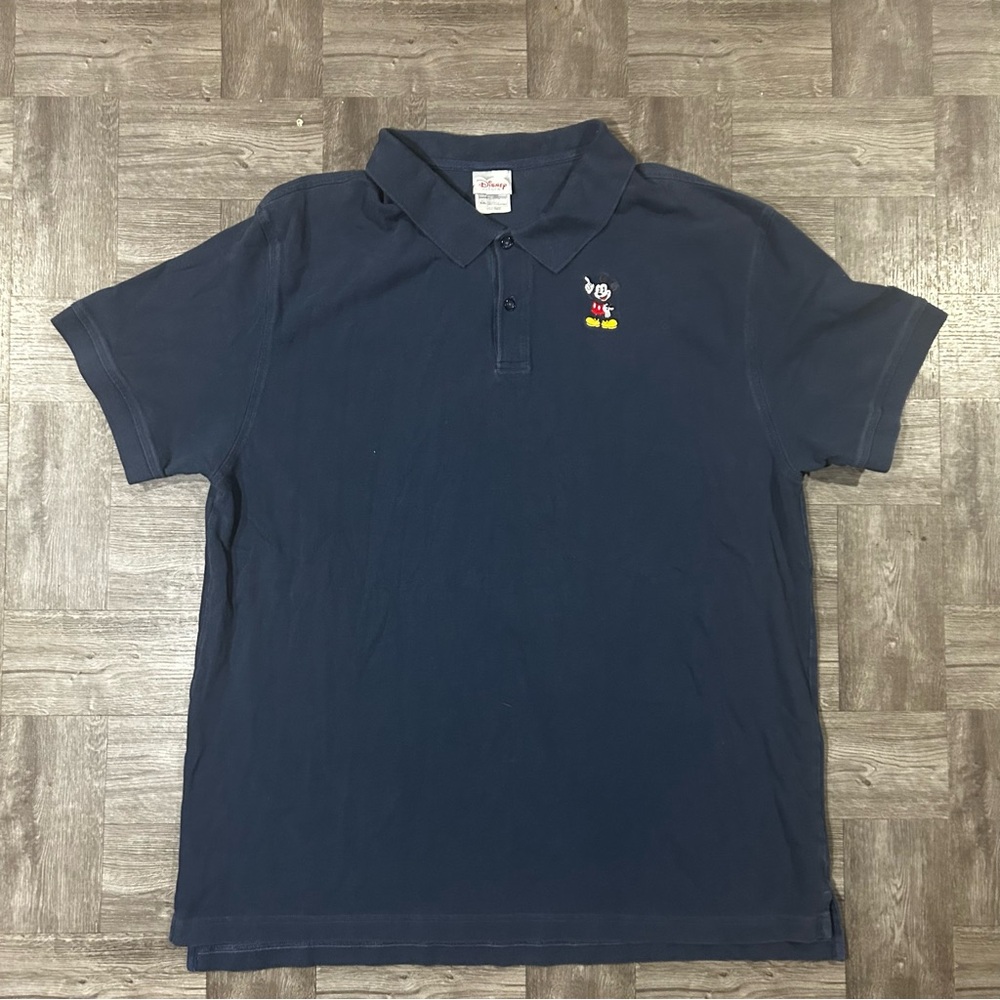 Men’s Disney Store Blue Polo Shirt Size XXL